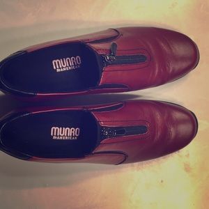 Woman’s red Munro American shoes. Worn once